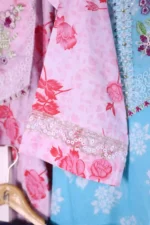 Floral Printed & Embroidered Neckline Dress Trio - Image 5